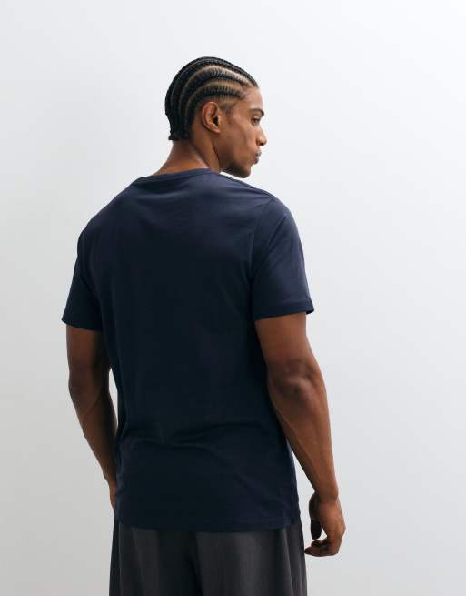 ASOS DESIGN - T-shirt standard en coton SUPIMA® de qualité supérieure - Bleu marine, 4 de 7