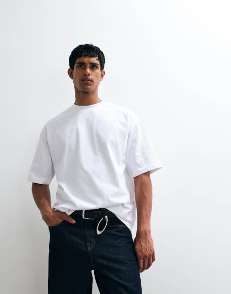 ASOS DESIGN - T-shirt super oversize pesante bianca - view 1