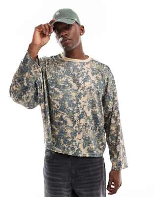 T-shirt homme à manches longues RealTree pêche camouflage
