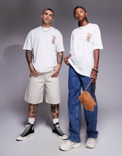 ASOS DESIGN - T-shirt unisex oversize bianca con stampe dei Green Day su licenza, 2 di 4