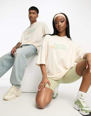 T-shirt unisex oversize in cotone non candeggiato con grafica stampata sul davanti-Bianco - ASOS DESIGN T-shirt donna  - immagine2