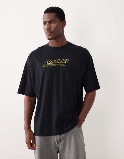 ASOS DESIGN - T-shirt unisex oversize nera con stampa The Simpsons - view 1