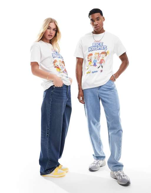 ASOS DESIGN - T-shirt unisexe avec imprimé Kelloggs Rice Krispies sous licence - Blanc , 2 de 4