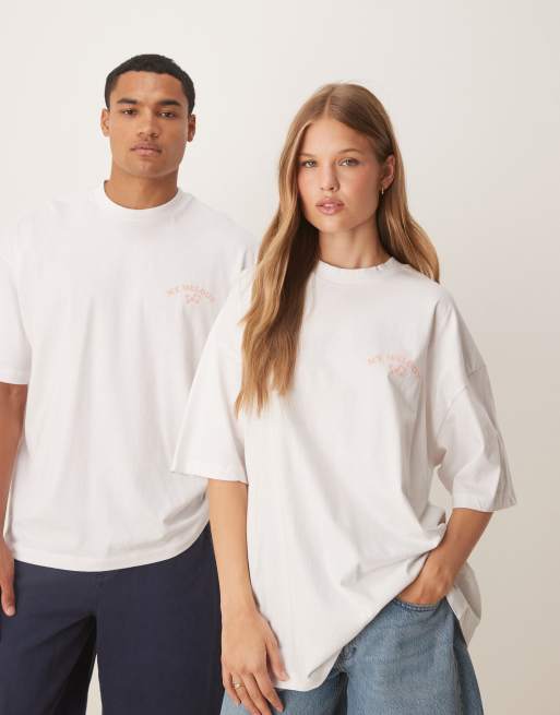 ASOS DESIGN - T-shirt unisexe oversize à motif Hello Kitty et slogan Melody - Blanc , 2 de 4