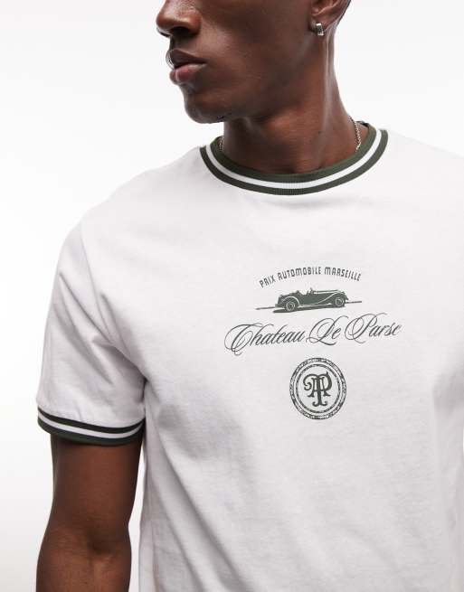 ASOS DESIGN - T-shirt vestibilità classica bianca con grafica, 3 di 5