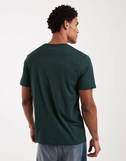 ASOS DESIGN - T-shirt vestibilità classica premium in cotone SUPIMA verde scuro, 3 di 5