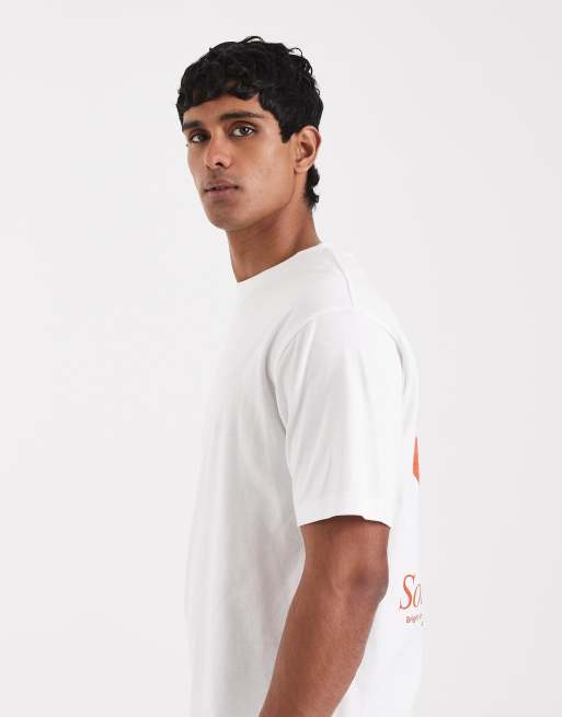 ASOS DESIGN - T-shirt vestibilità comoda bianca con grafica di peperoncini, 3 di 5