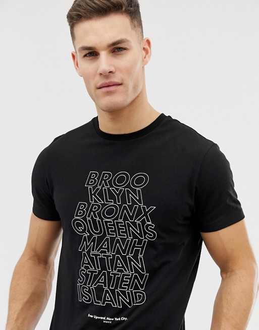 ASOS DESIGN t-shirt with city chest print | ASOS