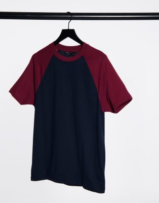 burgundy raglan shirt