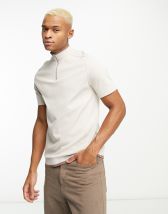 ASOS DESIGN muscle lightweight knitted rib turtle neck t-shirt in