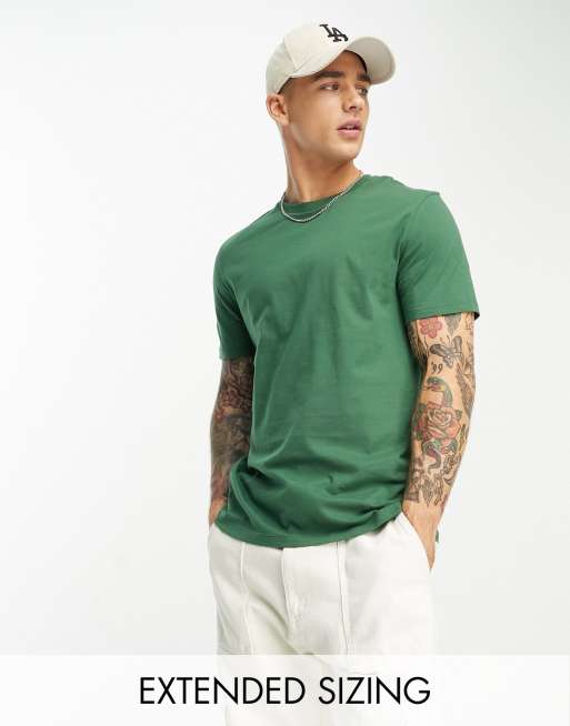 ASOS DESIGN tshirt with crew neck in green ASOS