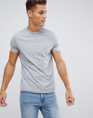 grey crew neck shirt