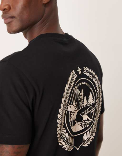 ASOS DESIGN t-shirt with duck graphic in black, 5 of 5