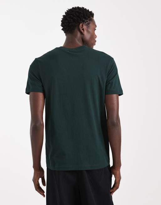 ASOS DESIGN t-shirt with floral chest graphic in dark green, 3 of 5