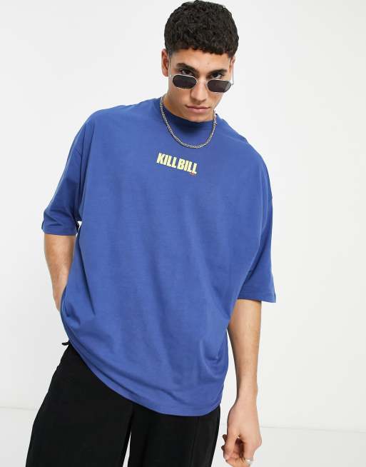 ASOS DESIGN t-shirt with Kill Bill print in navy | ASOS