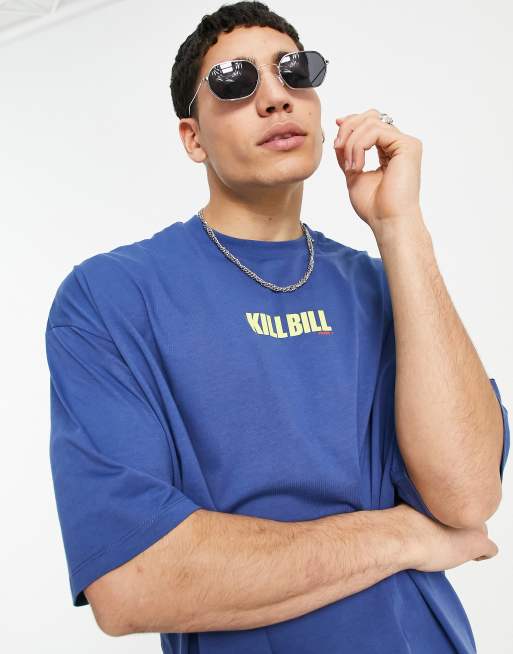 ASOS DESIGN t-shirt with Kill Bill print in navy | ASOS