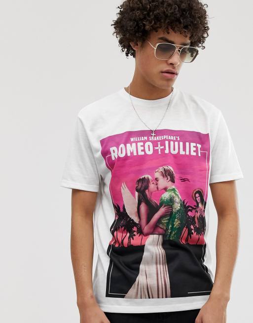 ASOS DESIGN t shirt with Romeo and Juliet poster print