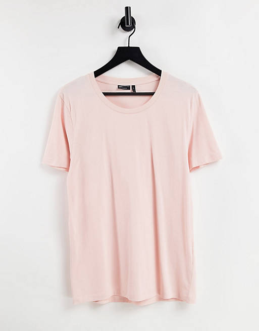 ASOS DESIGN t-shirt with scoop neck in light pink