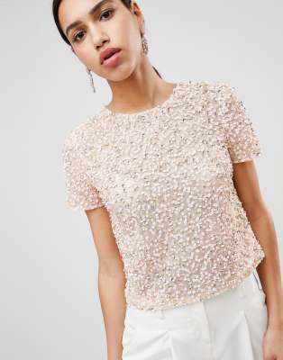 asos top paillette