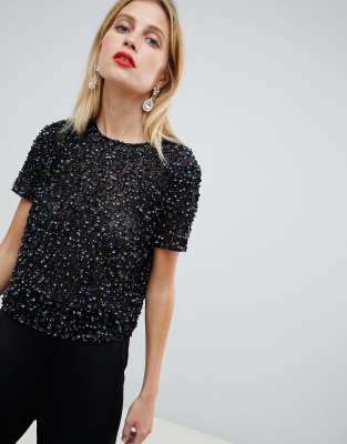 T shirt sequin sale