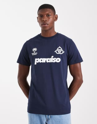Asos Design T-shirt With Sports Graphic In Black