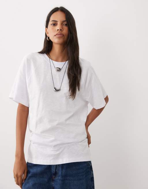 ASOS DESIGN T-SHIRT with ties waist detail white, 4 of 4