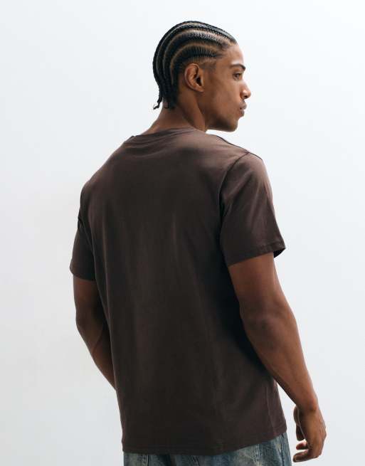 ASOS DESIGN t-shirt with tonal Eldridge graphic in brown, 5 of 5