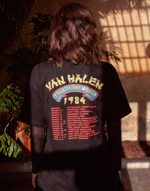 ASOS DESIGN t-shirt with Van Halen world tour print