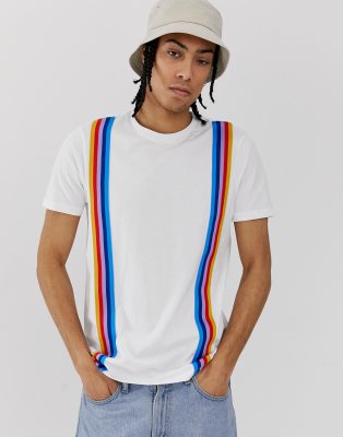 asos rainbow top