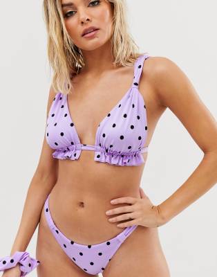 asos polka dot bikini