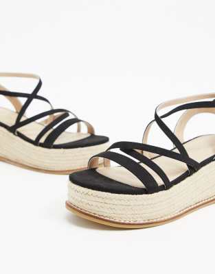 asos black flatforms