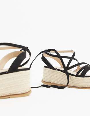 asos black flatforms