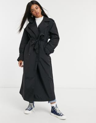 Asos black 2024 duster coat