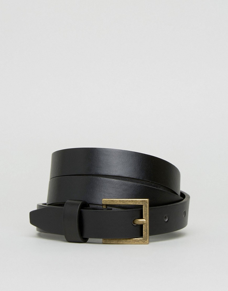 ASOS Design - Taille- en heupriem in vintage-look-Zwart