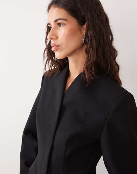 ASOS DESIGN taillierte Jacke mit Cocoon-Ärmeln - view 1