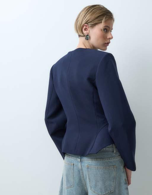 ASOS DESIGN taillierte Jacke mit Schößchen-Saum, 4 von 5
