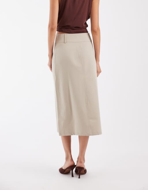 ASOS DESIGN taillierter Wickel-Midirock, 5 von 5