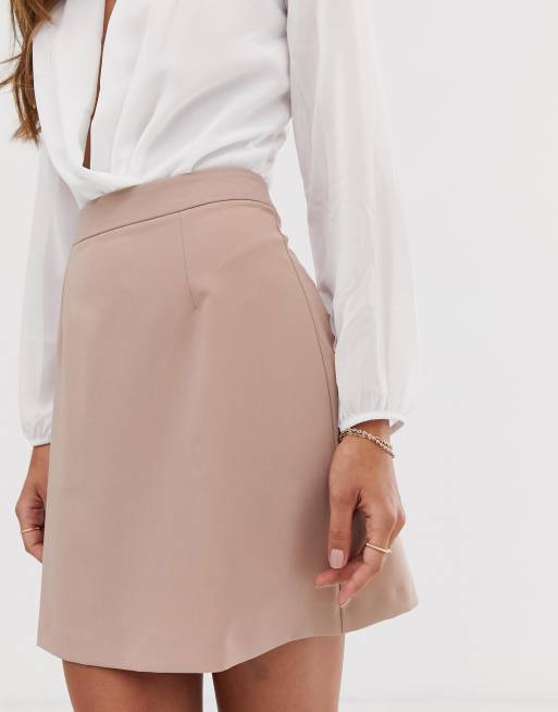 Asos design tailored a-line hotsell mini skirt