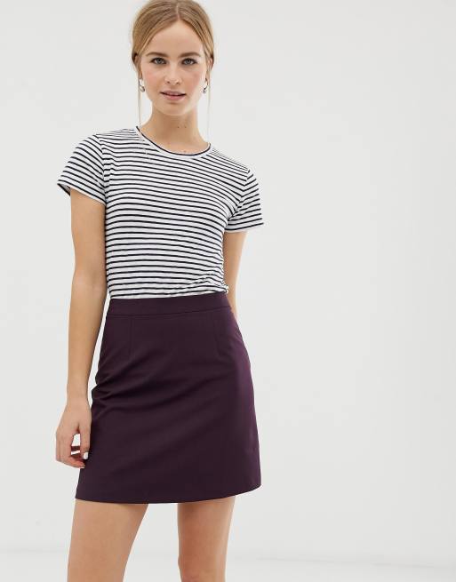 A line mini skirt clearance asos