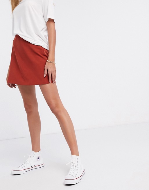 ASOS DESIGN tailored a-line mini skirt