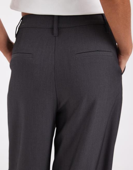 ASOS DESIGN Tailored arch barrel pants in charcoal, 5 of 5