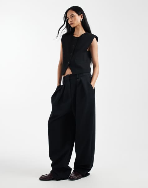 ladies black dress vest Vests For Women White