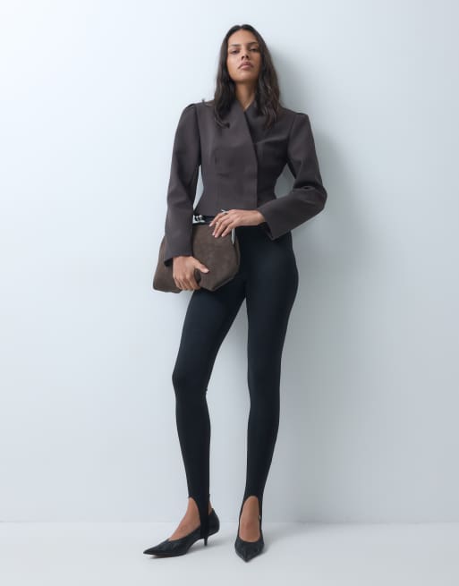 ASOS DESIGN tailored cinch waist wrap blazer, 2 of 4