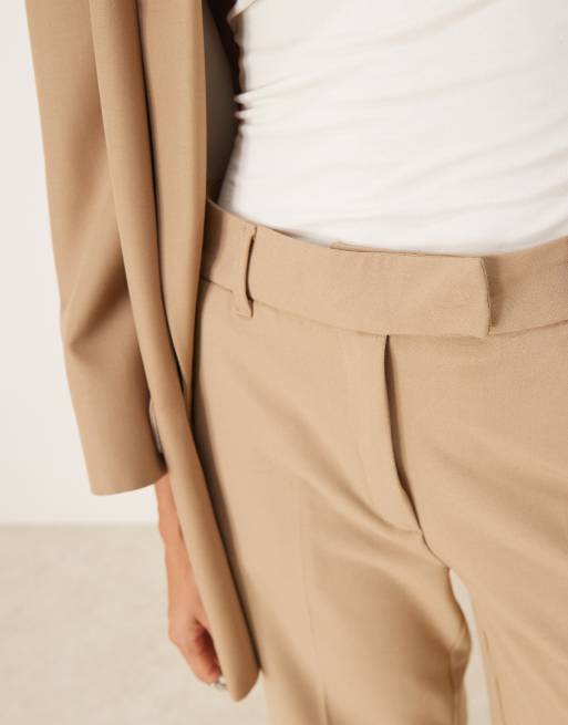 ASOS DESIGN tailored clean culotte in camel, 2 of 5