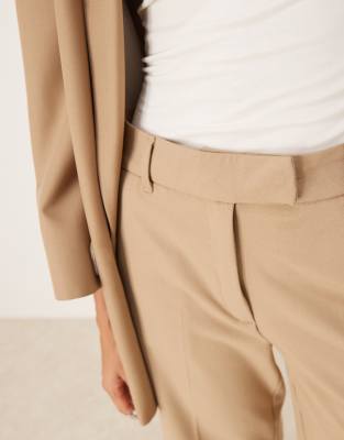 Asos Design Tailored Clean Culottes In Brown