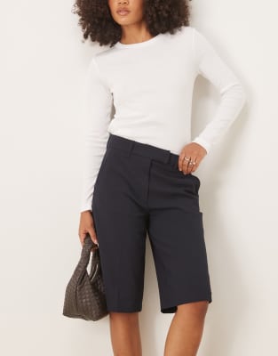 Asos Design Tailored Clean Culottes In Black