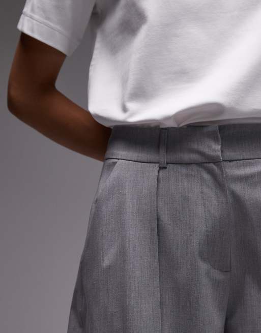 ASOS DESIGN tailored cocoon pants in light gray, 3 of 5
