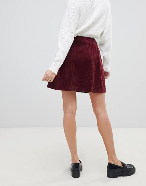 Burgundy skirt asos hotsell