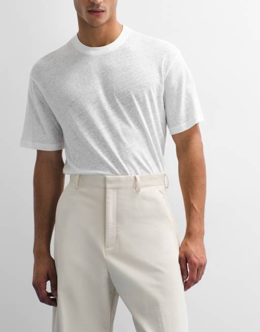 ASOS DESIGN tailored corduroy barrel leg pants in ecru, 4 of 7