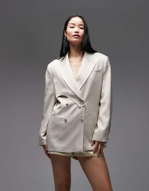 ASOS DESIGN tailored deconstructed satin blazer - view 1